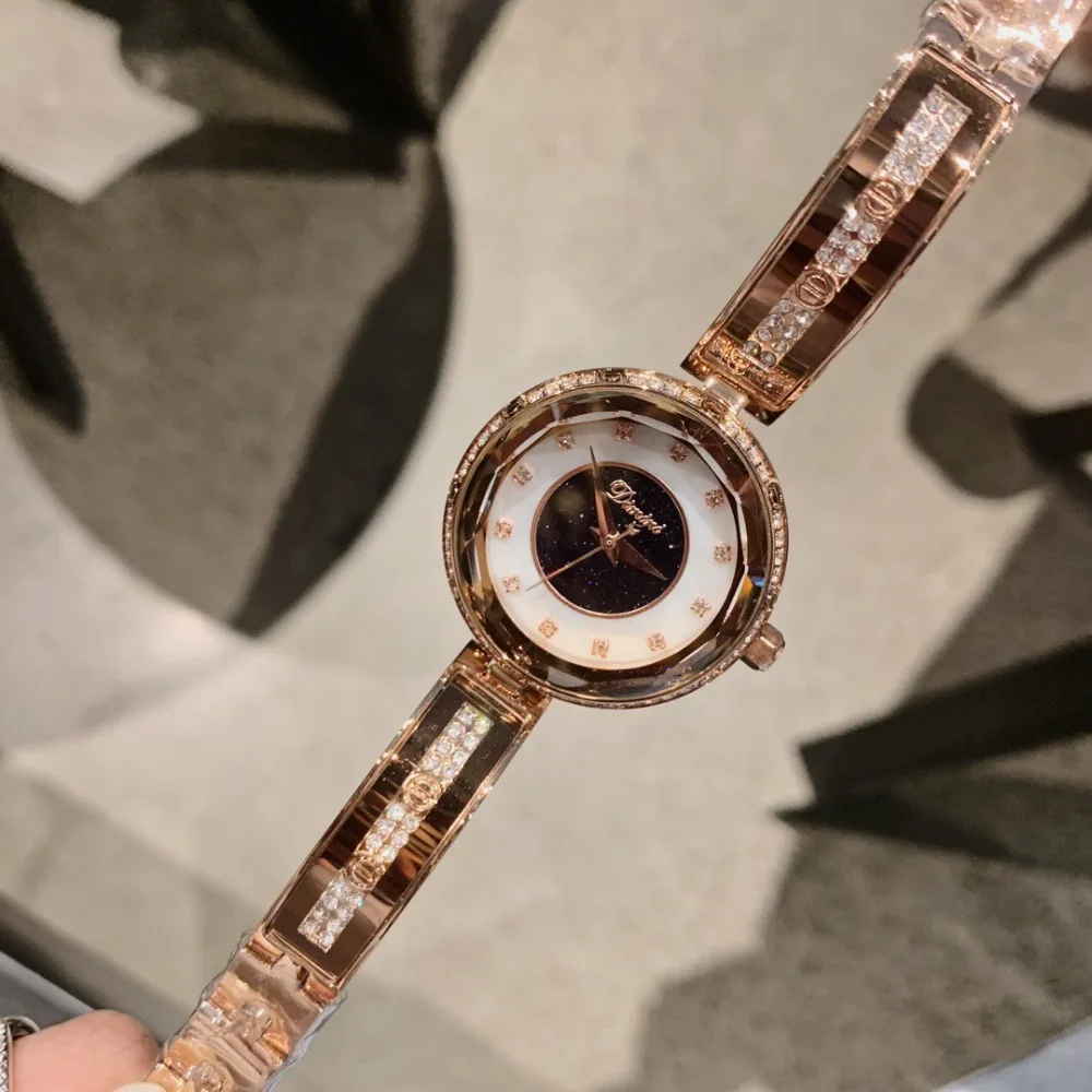 

Brand Classic Thin Bangle Watches for Women Summer Fashion Dress Wrist watch Quartz Faceted Crystals Bracelet Watch Waterproof