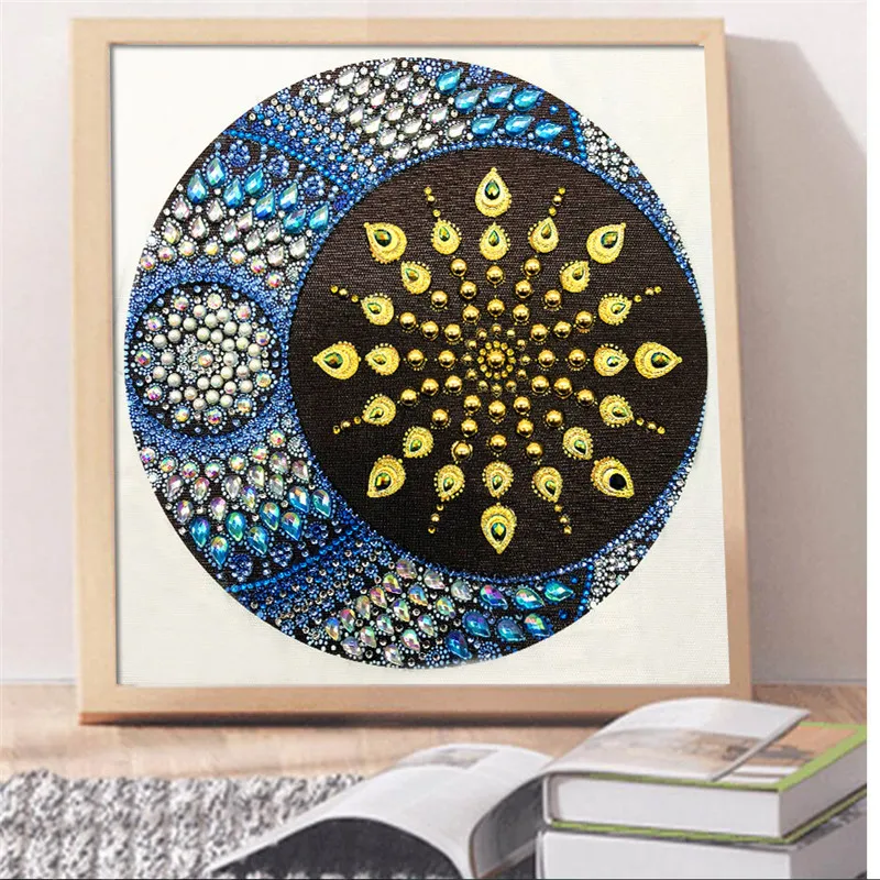 

New special shape diamond painting phantom flower combination modern pattern DIY 5D part drill cross stitch kit crystal art