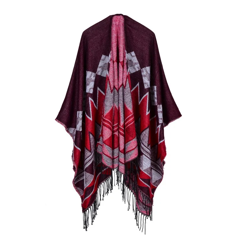 Women's Fashion Retro Poncho Scarf - 6 Colors