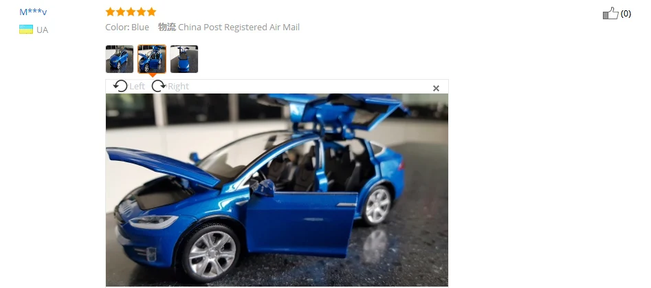 Модель автомобиля из сплава в масштабе 1:32 Tesla Model X металлические игрушечные
