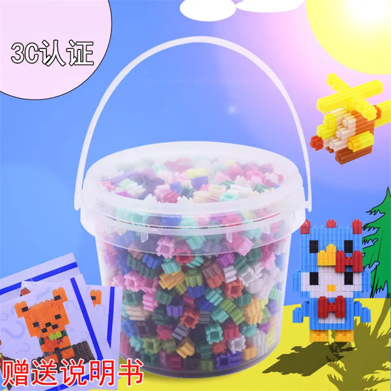 

1000 pcs Diamond Small Particles Building Blocks 24 Colors DIY Variety Models Science Education Construction Toys Brick for Kids