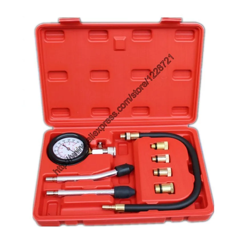 

Petrol Gas Engine Cylinder Compress Gauge Tester Kit Motor Auto Petrol Gas Engine Cylinder Compression Car Diagnostic Tool