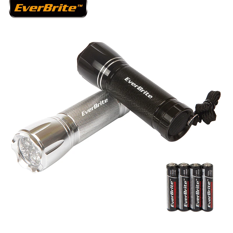 

Everbrite LED Flashlight 9LEDs ALUMINUM FLASHLIGHT SET 2PC/Lot