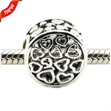 DIY Подходит для Pandora Браслеты любящие настроения талисманы серебряные бусины 925 пробы