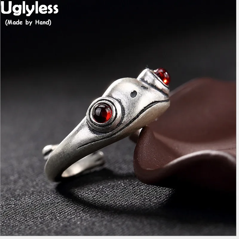 silver frog ring