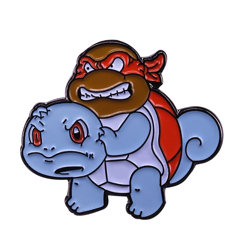 

Teenage Mutant Ninja Squirtle bFox hound special forces lapel pin Metal Gear Solid fans collection show your loyalty to Big boss