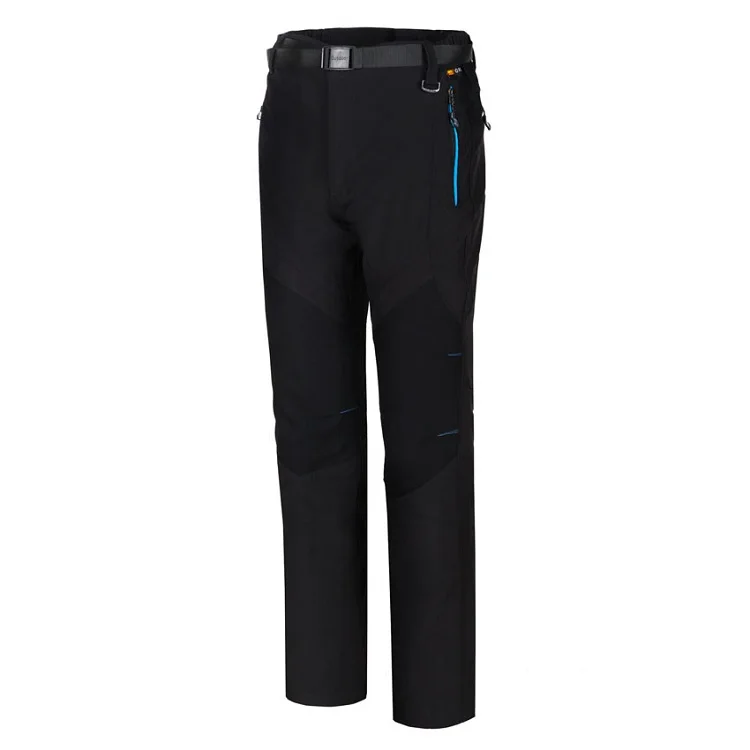 Горная кожа 5XL мужские летние софтшелл быстросохнущие штаны для спорта на открытом воздухе водонепроницаемые треккинговые походные мужские брюки VA117 - Цвет: Black