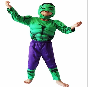 

Boy The Hulk Muscle Costume Halloween Costume For Kids Role Play Party Cosplay Anime Disfrace Canival Clothing Set