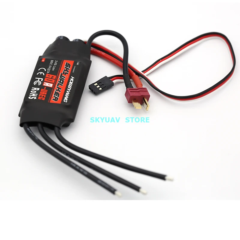 Оригинальный Hobbywing skywalker 60A (2 6 s) бесщеточный ESC для радиоуправляемых