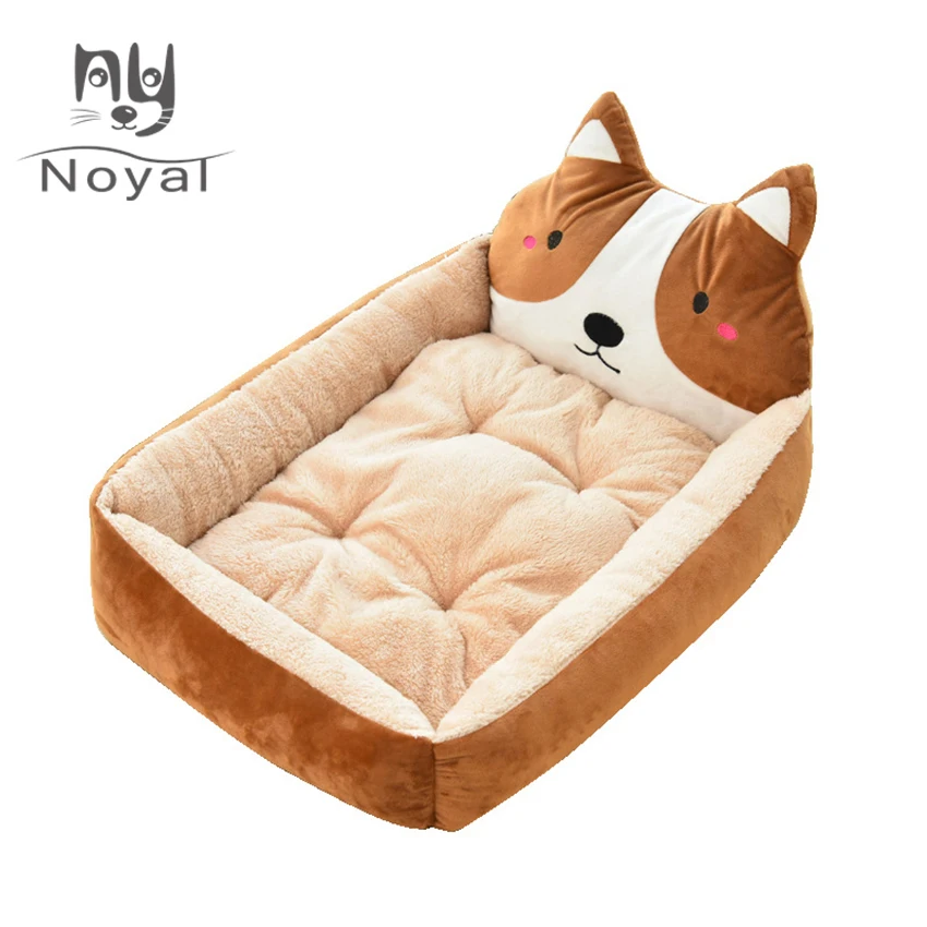 Dog House Dog Bed Large Medium Dog Cat Bed Cute Lovely Animal Shape Mats Pet Beds Soft Material Padded Washable Puppy Mat