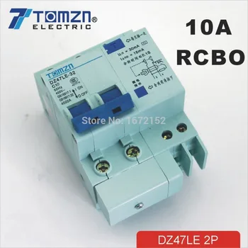 

DZ47LE 2P 10A 230V~ 50HZ/60HZ Residual current Circuit breaker with over current and Leakage protection RCBO