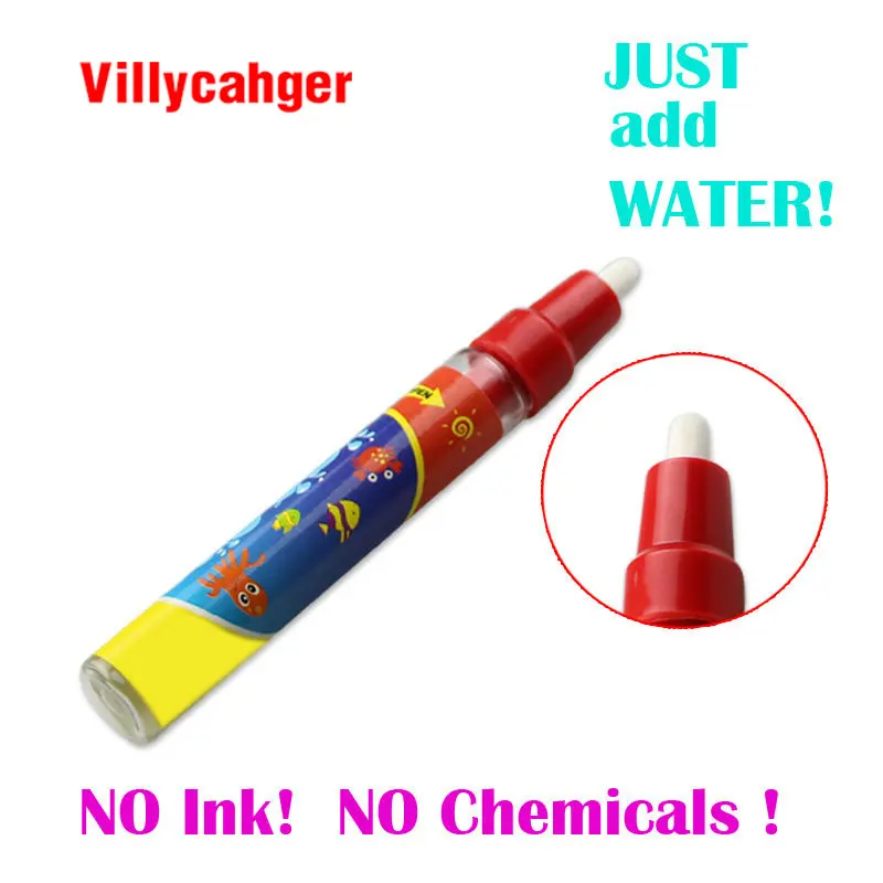 

2PC Red Drawing Pen / Doodle Magic Pen / Water Drawing Marker Without Cover Cap / Just Add Water
