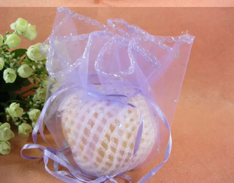 

100pcs Round Organza Bag 26cm 35cm 40cm Drawstring pouch wedding/christmas gift bags for jewelry Packaging Display bags Storage