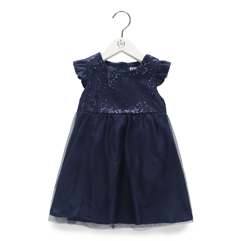 Newborn Baby Clothes Girls Dress Clothing Blue Seqined Princess Dresses Costumes for 0 12 Months Kids