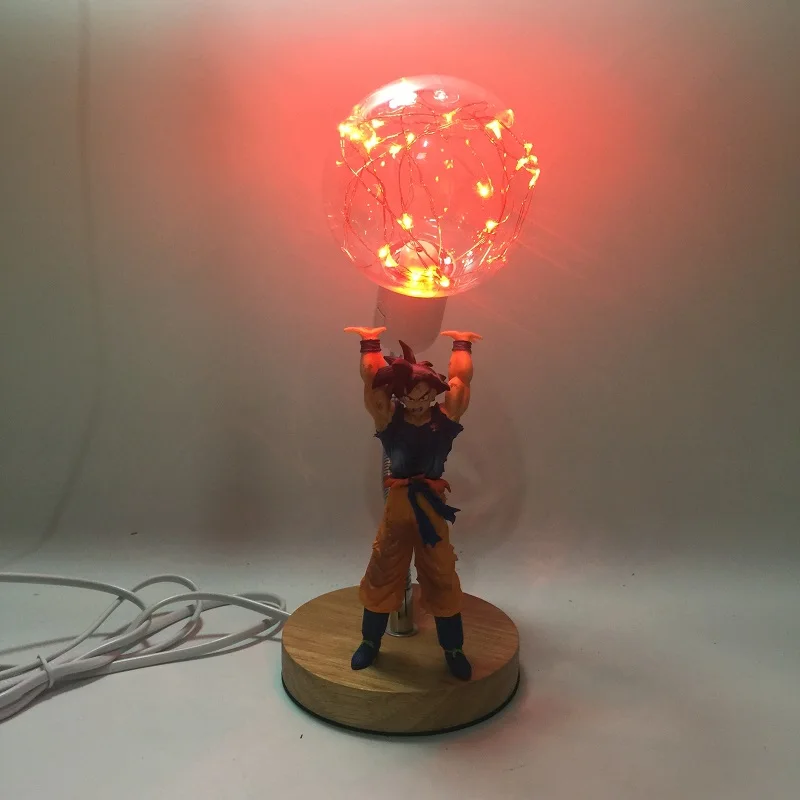 Dragon Ball Сон Гоку прочность бомбы Luminaria светодио дный красочные деревянные Night Light сувениры Номер Декоративные светодио дный освещения