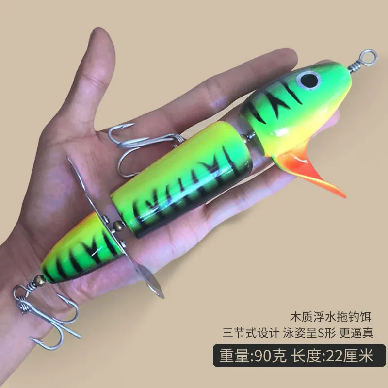 Новая модель приманки Lurekiller Gt Popper деревянная приманка 90 г 22 см Крючки VMC для