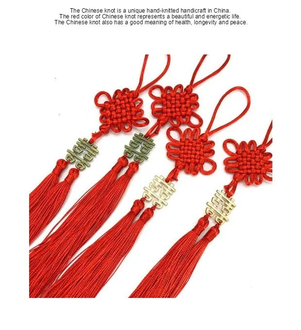 Год китайский узел Завязывающийся кулон бахрома кисточки складной веер украшение китайский узел с бахромой высококлассная пригласительная карта