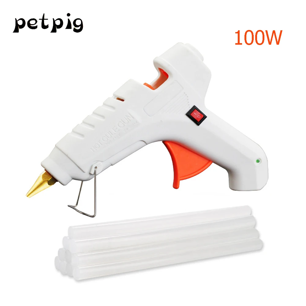 Petpig 50 секунд нагрева 100-120 Вт Высокая мощность термоклеевой пистолет 110-220 В DIY Электроинструмент 11 мм X 20 мм Клей-карандаш