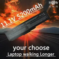 HSW 5200 мАч ноутбука Батарея для DELL Inspiron 1420 PP26L, vostro 1400 PP26L FT080 FT092 FT095 KX117 MN151 MN154 NB331 Bateria