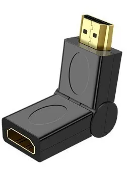 HDMI адаптер 180 и 360 градусов локоть HD линия передачи данных HDMI Male-Female удлинитель адаптер для компьютера камеры - Цвет: 180 Degree