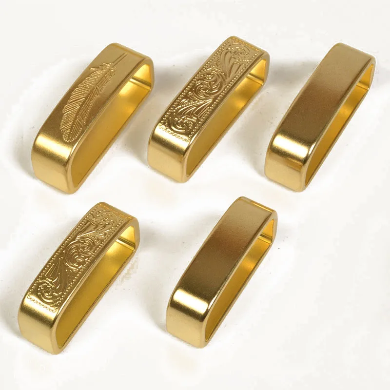 

Free shiping Solid brass Belt loop for Men's belt Brass Belt Buckle Loop/Keeper DIY Leather Craft Hardware Metal Accessories
