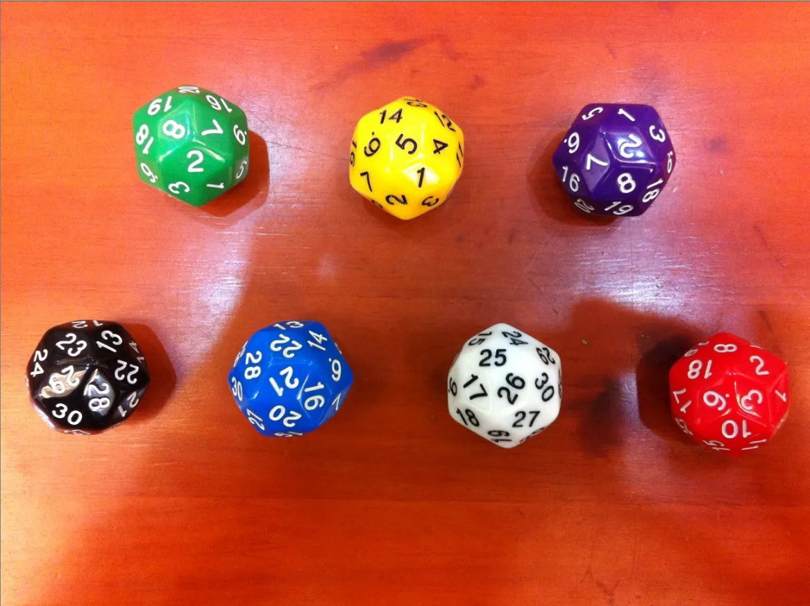 

D30 digital dice game dice/ bosons child toy / 30 face dnd D&D Dragons and Dragons dice