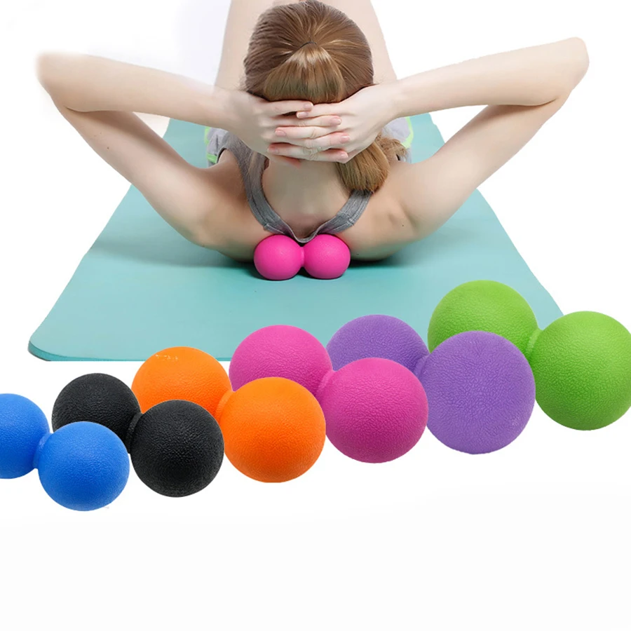

65MM TPE Peanut Massage Ball Lacrosse Fitness Balls Therapy Gym Relaxing Exercise Yoga Ball Release Muscle Sports equipment