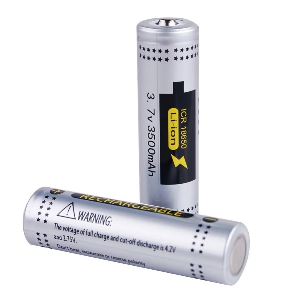 

GTF 3.7V 18650 Battery Real power capacity 3500mAh Li-ion Rechargeable Pointed Battery For Flashlight Torch Drop shipping Cells