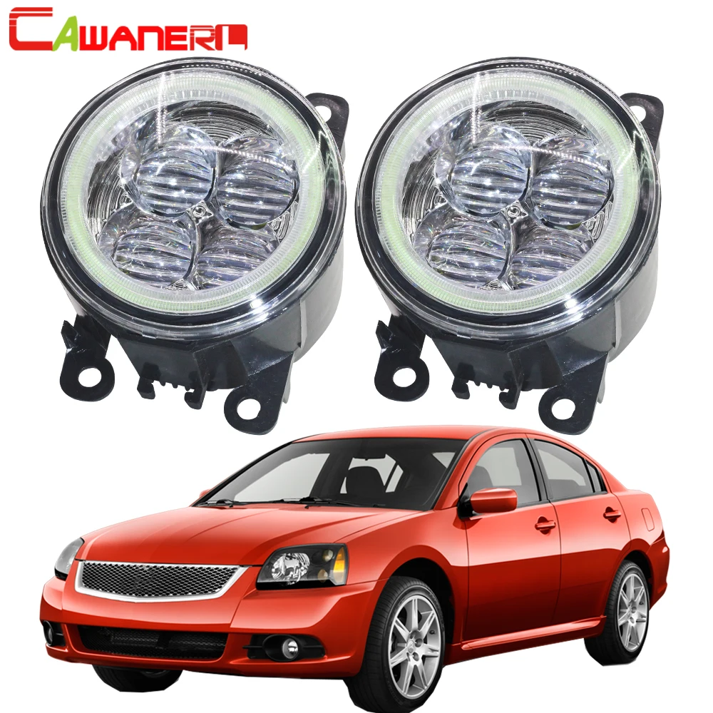 

Cawanerl For Mitsubishi Galant DJ_ ED_ EF_ Saloon 2003-2007 Car LED Fog Light Angel Eye Daytime Running Light DRL 12V Styling