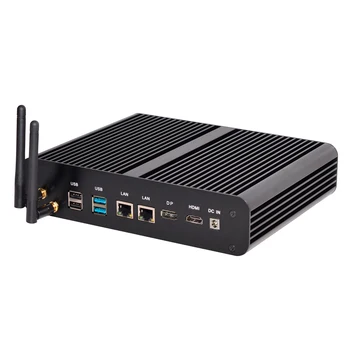 

Intel 7th Gen Core i7 7500U 2*DDR4 up to 32GB Fanless Mini PC Windows 10 Pro Support DP HDMI SD Linux Ubuntu 4K HTPC Computer
