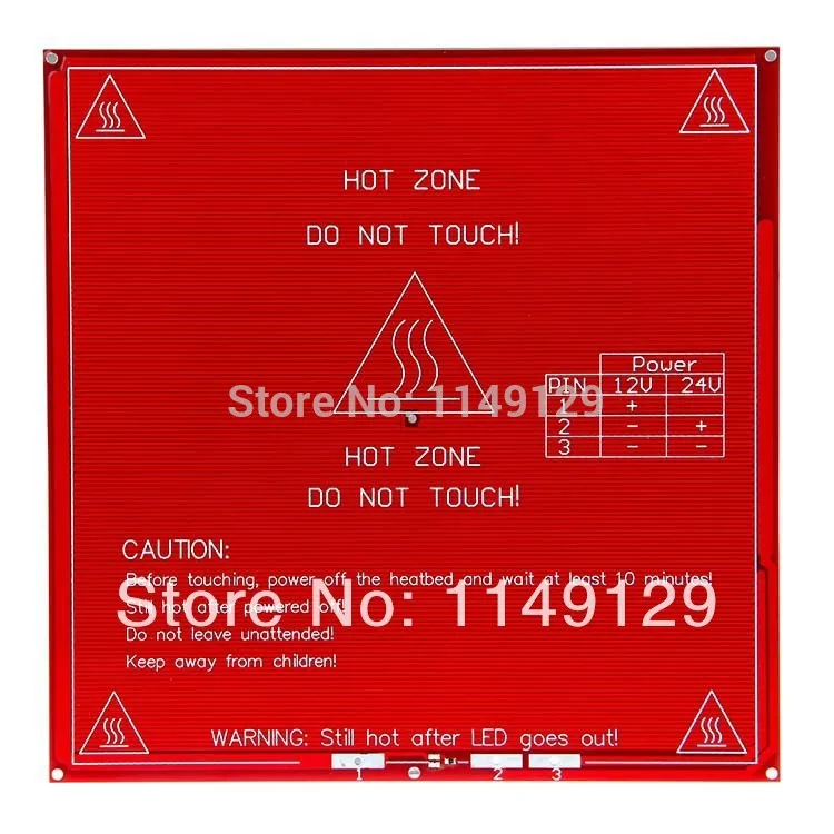 Geeetech RepRap печатная плата MK2B горячая панель двойная мощность 12/24 в для 3D принтера