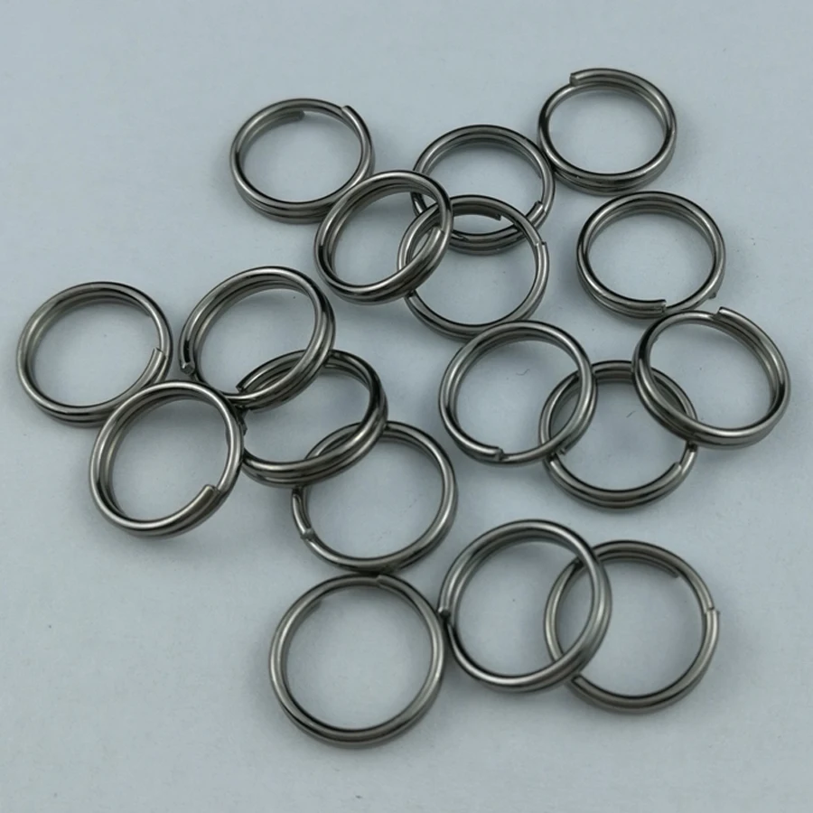 

30PCS EDC Camping 10mm Keyring Metal Split Circle Charm Key Ring for Key Flashlight Multi-Tool Accessories J079
