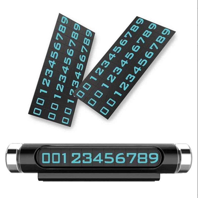 

Luminous Car Parking Phone Number Board Universal Stand Move the number Call Temporary Parking Number Plate Holder Panel bracket