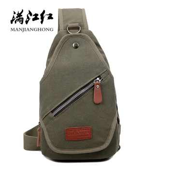 

Fashion Canvas Chest Bag For Men Large Casual Men Crossbody Messenger Bag Vintage Shoulder Sling Bag Men Leisure Handbag 1258