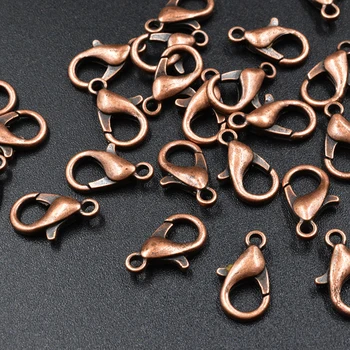 

FLTMRH 20pcs 10mm Alloy Lobster clasp Hooks for necklace&bracelet chain DIY jewelry findings