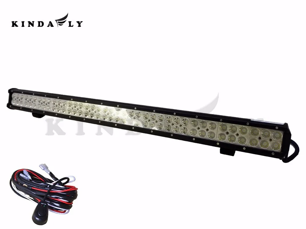 

KINDAFLY US RU IP68 36" 312W Off Road LED Light Bar with Wiring Harness Spot Beam Combo for Jeep Cabin Boat SUV Truck Car ATV