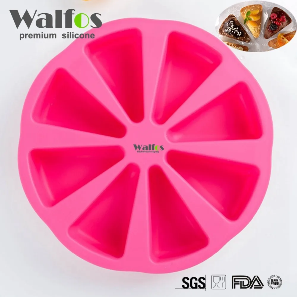 WALFOS пищевые силиконовые инструменты для торта, СВЧ-печь, форма для выпечки, 8 решеток, круглая форма для торта, инструменты для приготовления пищи, кухонные аксессуары