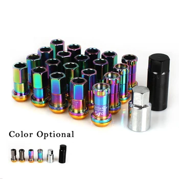 

JQTUNING R40 Style Project Kics Racing Composite Steel Anti Theft Racing Wheel Nuts Car Anti theft Rims Lug Nuts For Honda Civi