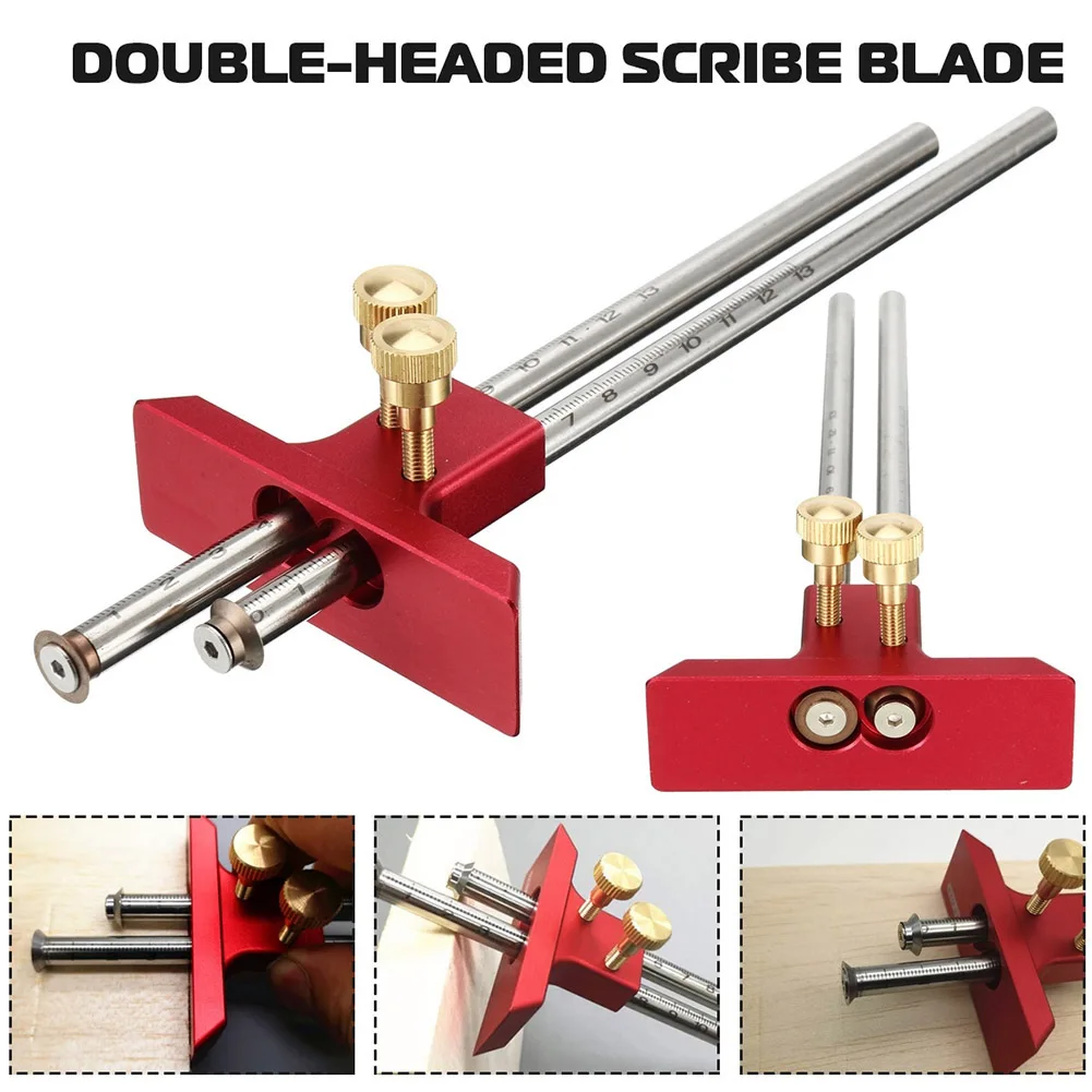 

Digital Caliper Measuring Tool Woodworking Measurement Mark Tool Double Head Wood Marking Scriber TN99