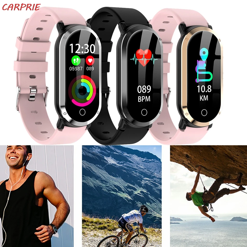 

CARPRIE Waterproof IP67 T1 Men Women Blood Oxygen Blood Pressure Heart Rate Monitor Sports Smart Watch for Apple Android Z30418