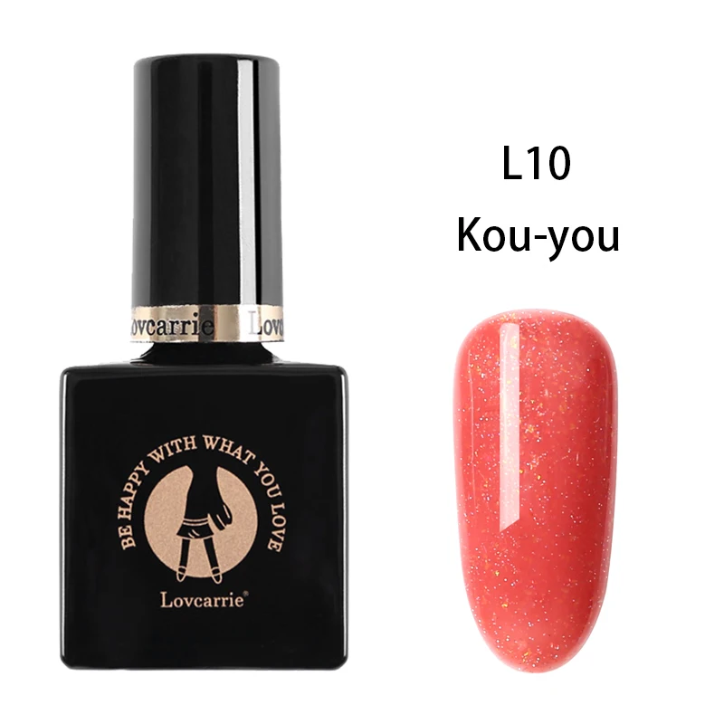 Lovcarrie Nude розовый УФ-гель для ногтей Neon Vernis Полупостоянный Гель-лак для маникюра Лак для ногтей геллак для ногтей - Цвет: L10