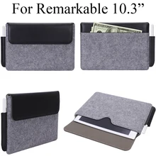 Супер тонкий чехол из шерстяного войлока для замечательных 10,3 дюймов, чехол для сумки, чехол для заметных 10," электронных книг, чехол для чтения, держатель для ручки, защита