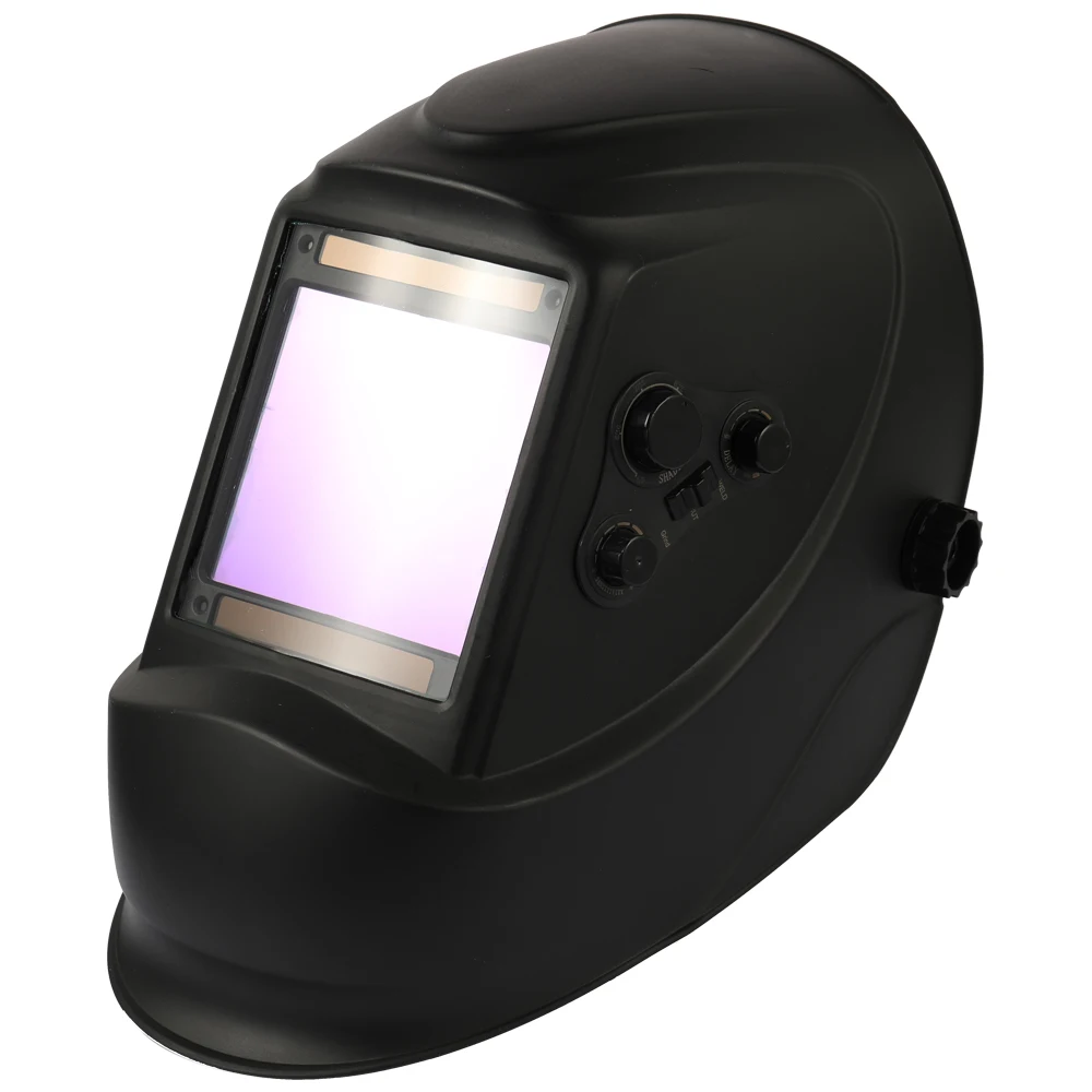 

Solar Energy TIG Spot Welding Helmet Automatic Dimming Welding Mask Large Window and 4 Sensors External Adjustment DIN5-DIN13