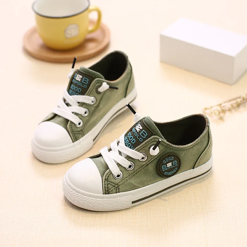 Buy children kids canvas shoes for girls boys babys 2018 Summer Fashion Soft