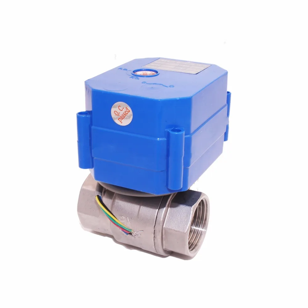 DC3.6-6V DC12V CR01 CR02 CR05 DN8 DN10 DN15 DN20 DN25 DN32 CWX-60P 4nm 8s SS304 уменьшенное отверстие номинальный диаметр трубы-британский трубный стандарт женский Электрический шаровой кран