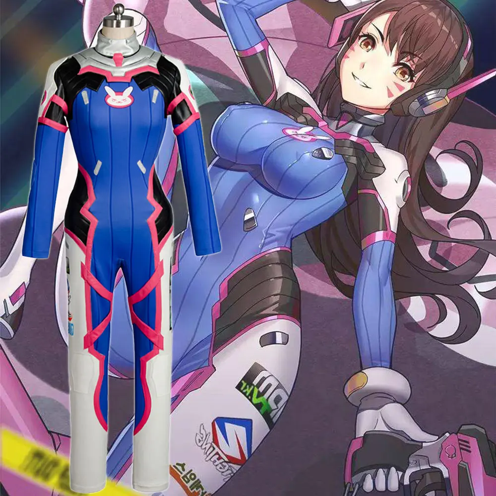 Костюм для косплея OW COSplay D.VA DVA Hana одежда Хэллоуин карнавал взрослых полный
