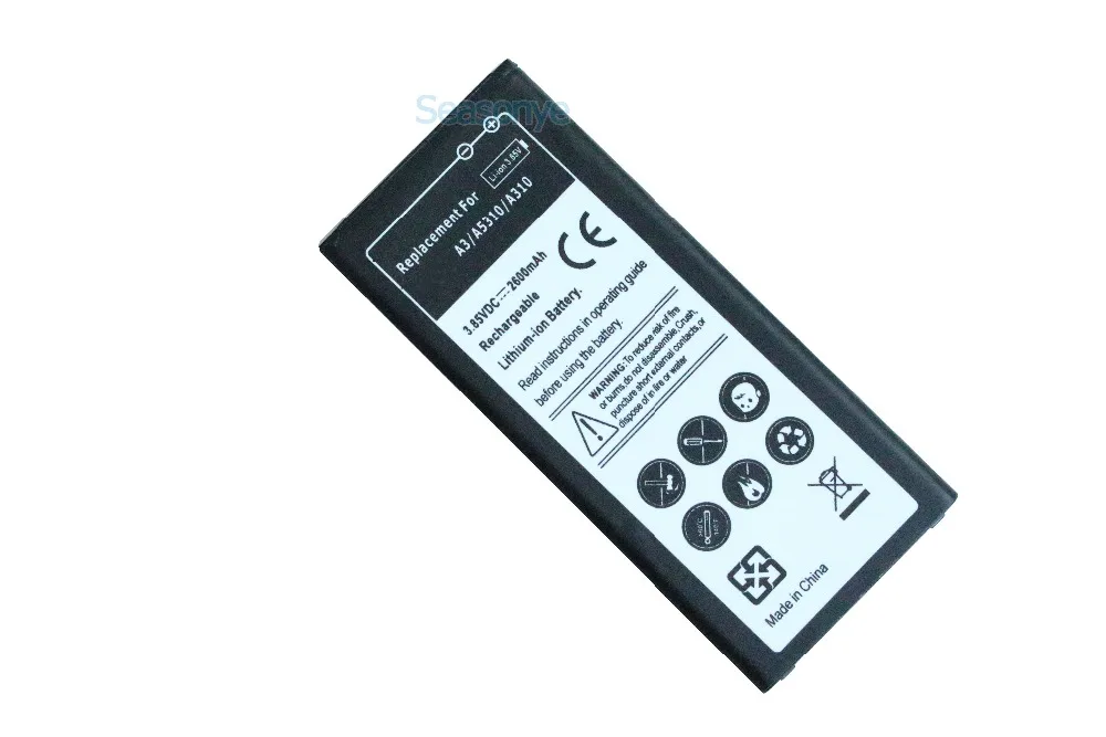 Сменный литий ионный аккумулятор для Samsung Galaxy A3 2016 Edition A310 A310F A3100 A5310 2600 мАч EBBA310ABE /