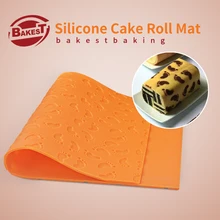 BAKEST силиконовый коврик для выпечки 567*378 мм рисунок следа ноги DIY антипригарный закручиватель для рулета коврик