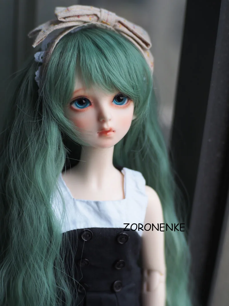 Куклы ZORONENKE 1/3 1/4 1/6 Bjd SD длинные парики из высокотемпературной проволоки зеленого