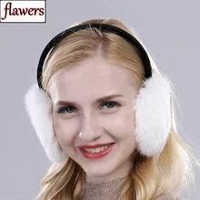 Милые новые стильные меховые наушники с натуральным кроликом для девочек, зимние меховые наушники с натуральным кроличьим мехом, меховые наушники для русской женщины из натуральной кроличьей шерсти